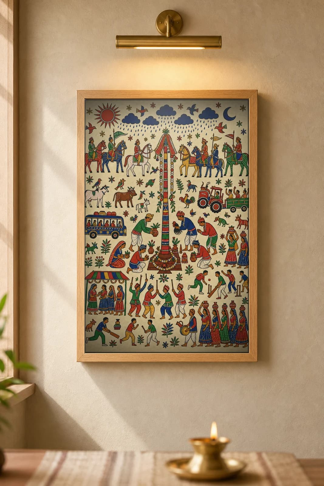 Babo Ind — framed museum print, Pithora