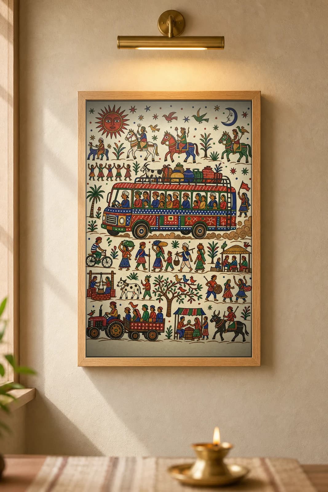 The Bus — framed museum print, Pithora
