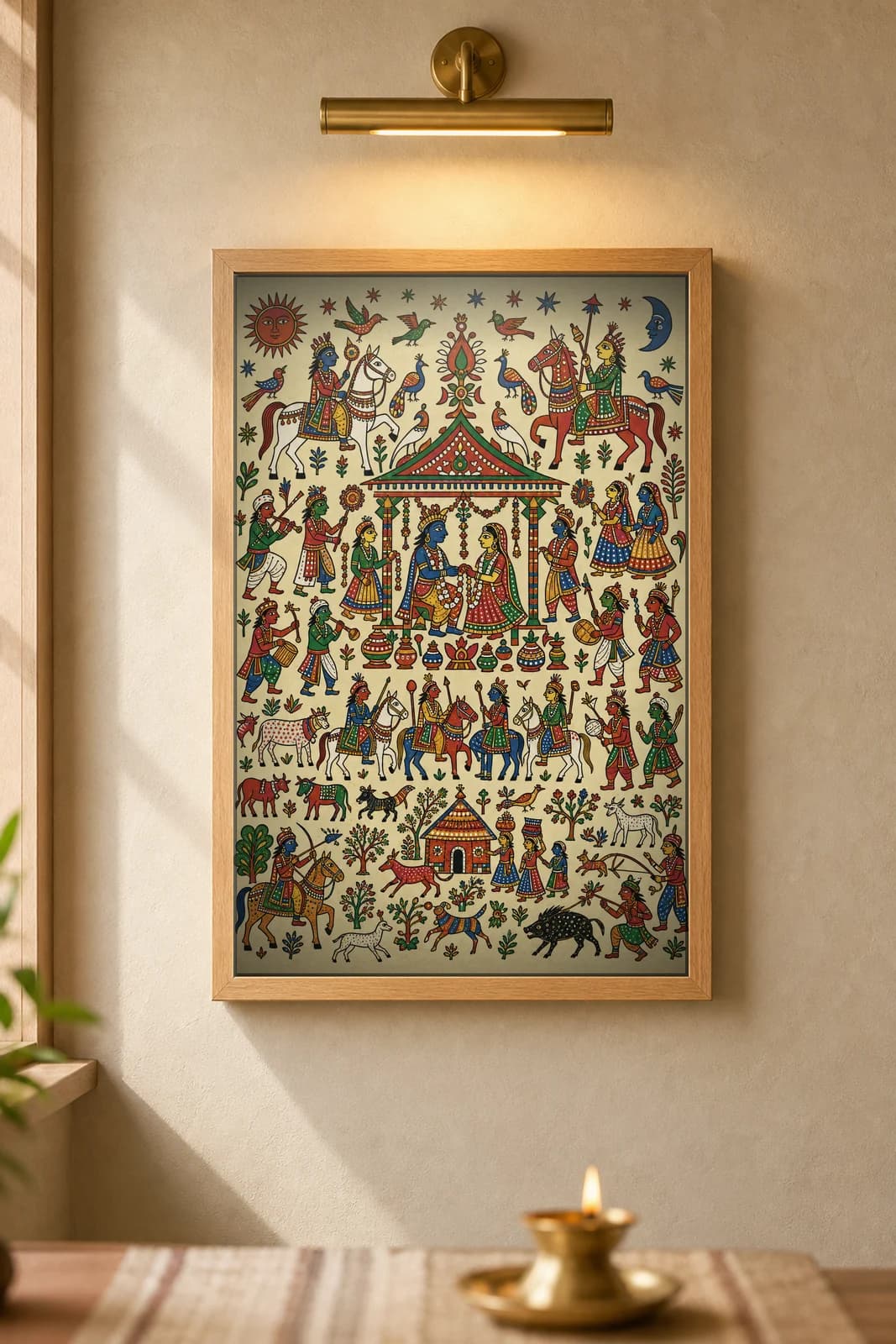 Pithoro's Wedding — framed museum print, Pithora