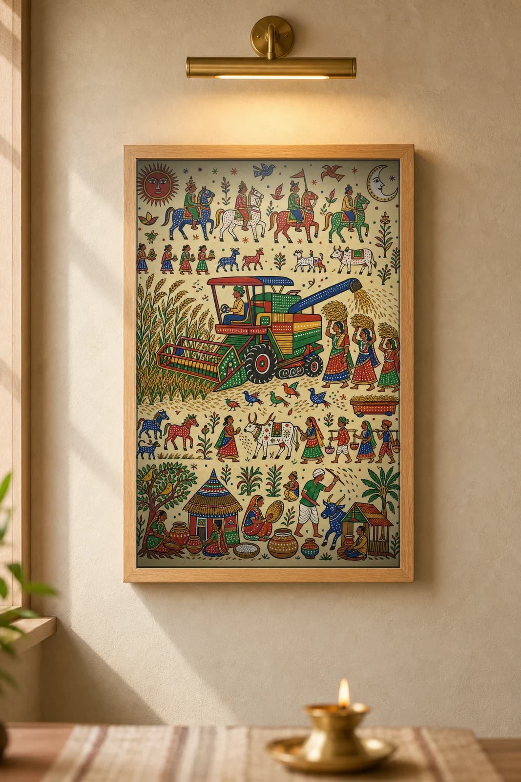 The Harvester — framed museum print, Pithora