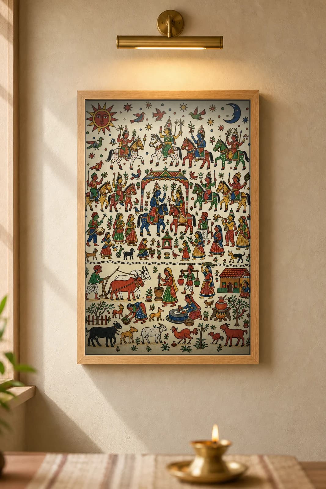 Earth Register — framed museum print, Pithora