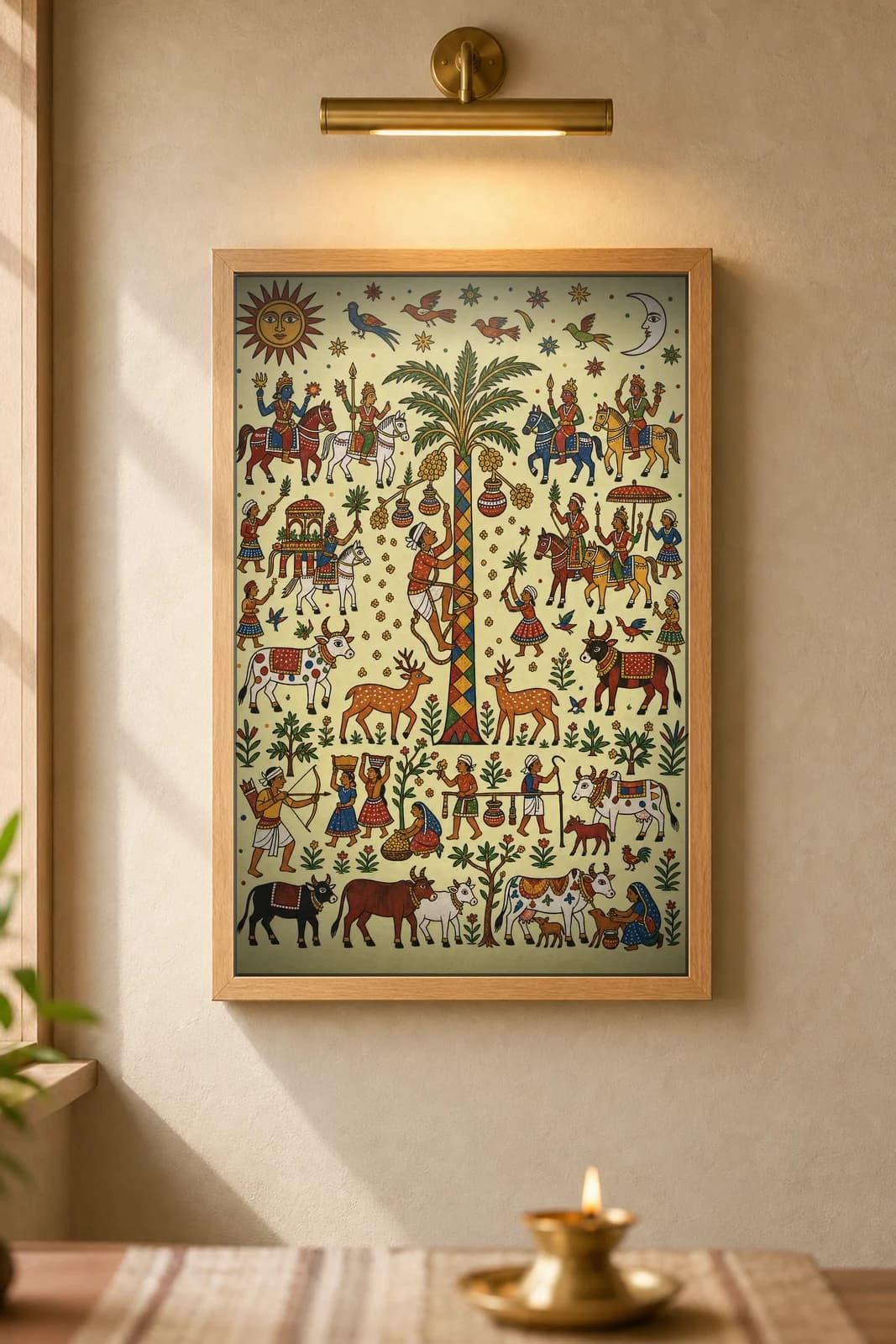 Toddy Tapper — framed museum print, Pithora