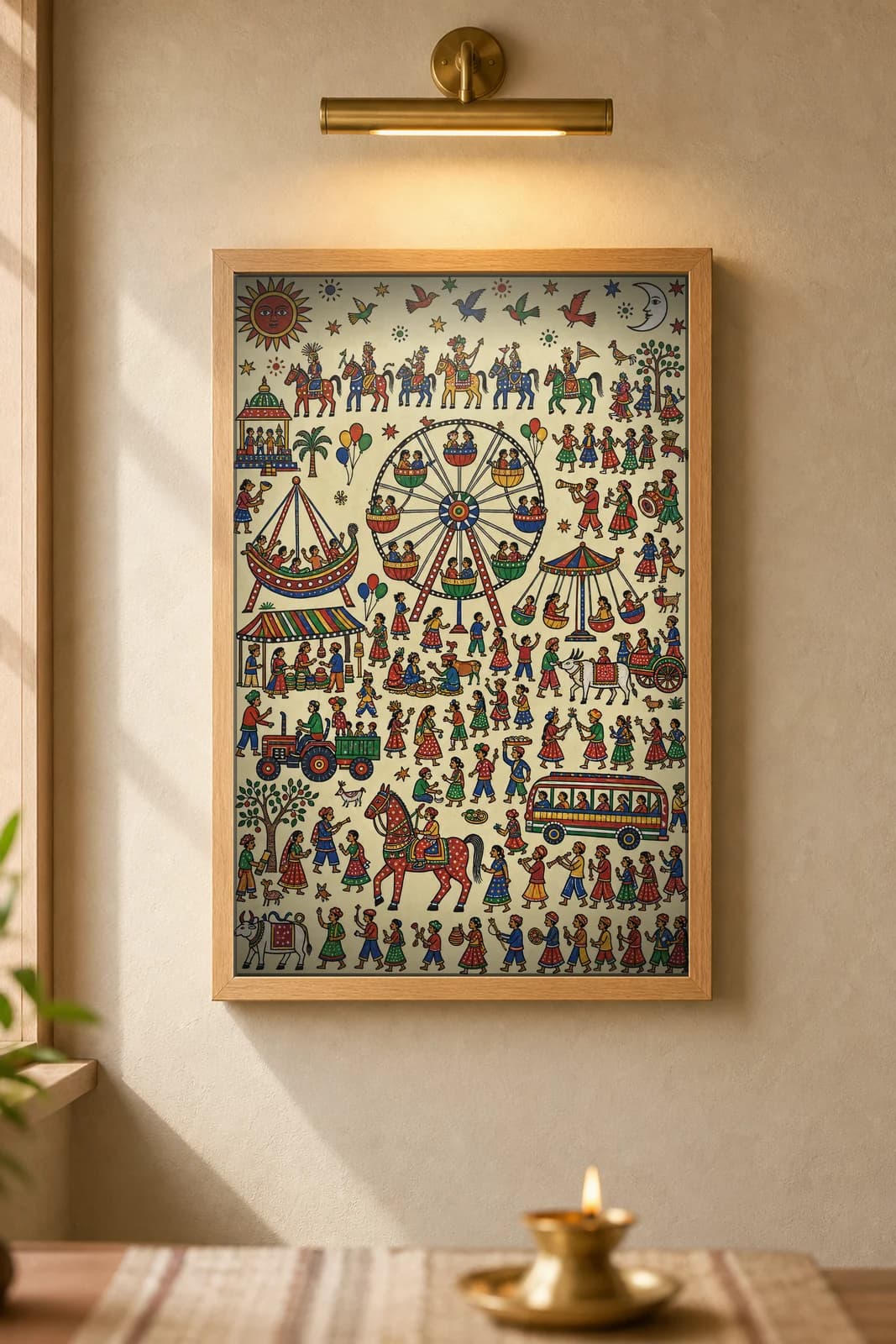 The Mela — framed museum print, Pithora