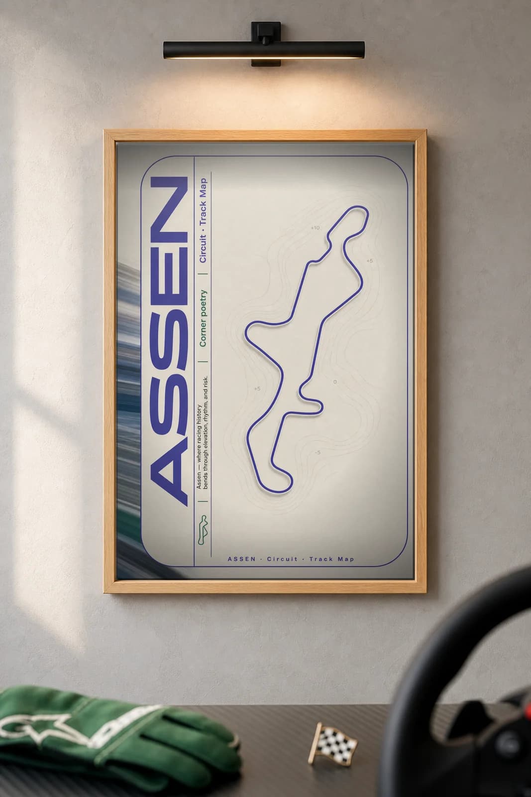 Assen — framed museum print, Racetracks
