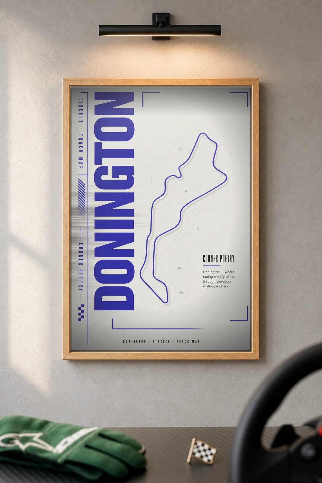 DONINGTON — framed museum print, Racetracks
