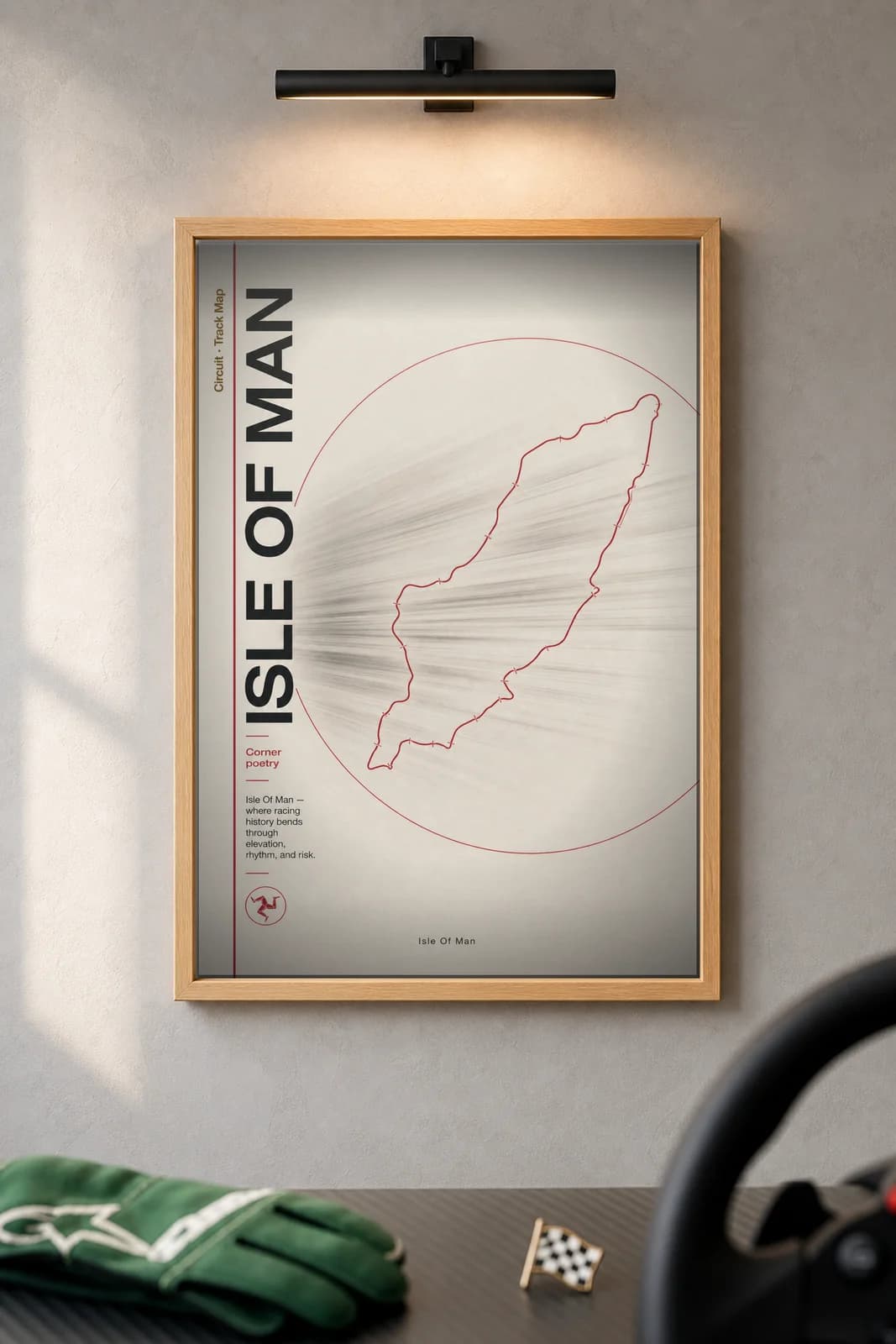 Isle of Man — framed museum print, Racetracks