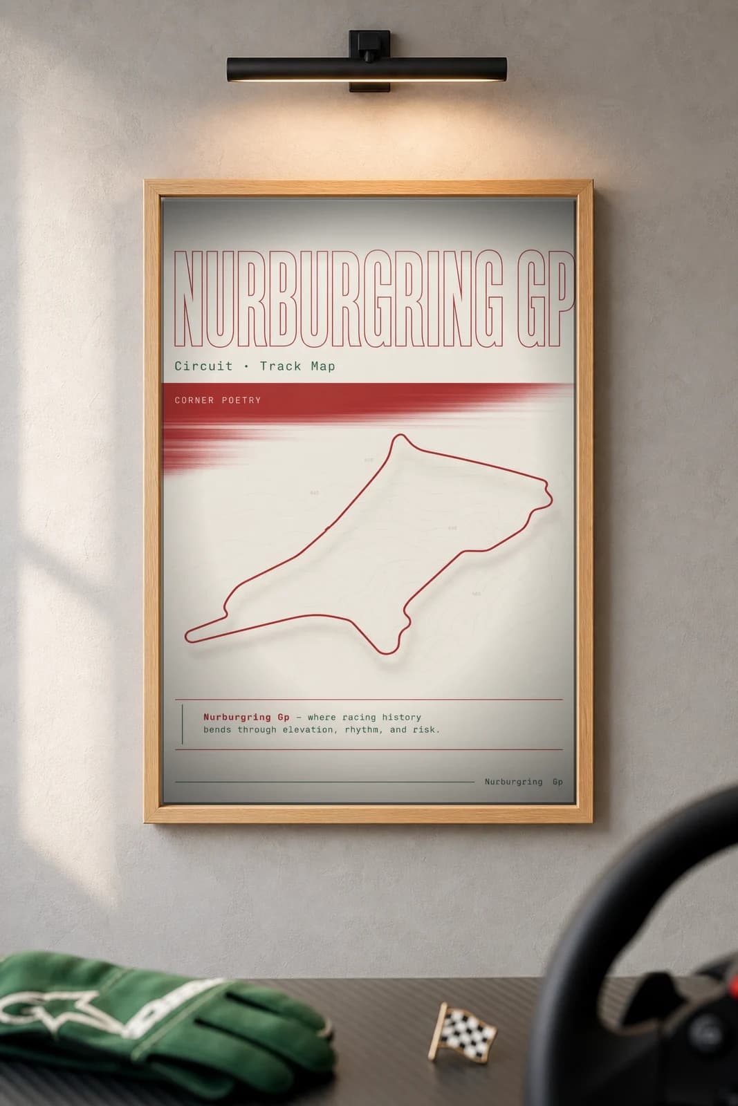 Nürburgring GP — framed museum print, Racetracks