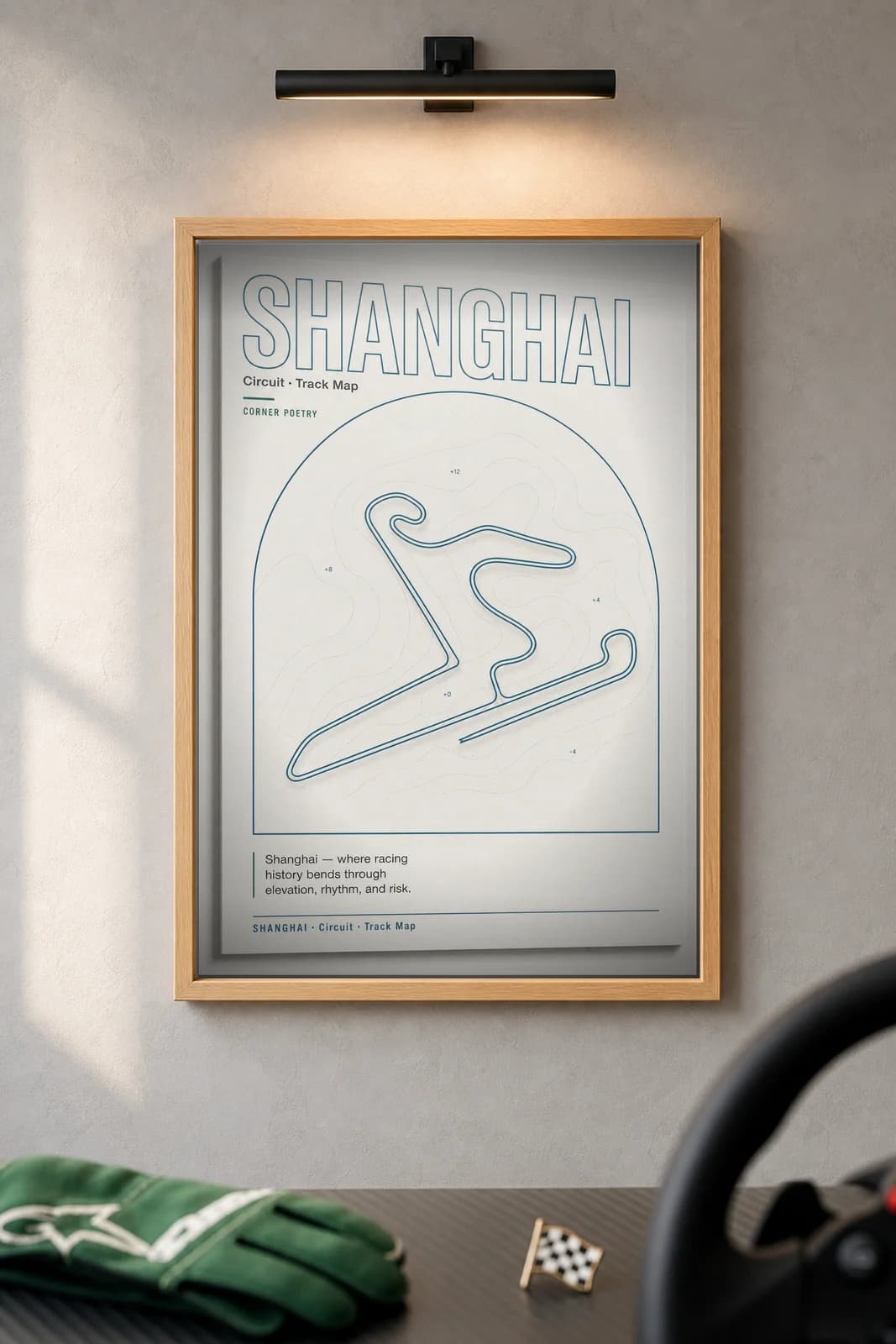 SHANGHAI — framed museum print, Racetracks