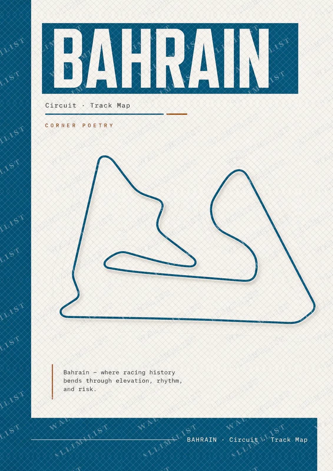 Actual watermarked print of Bahrain