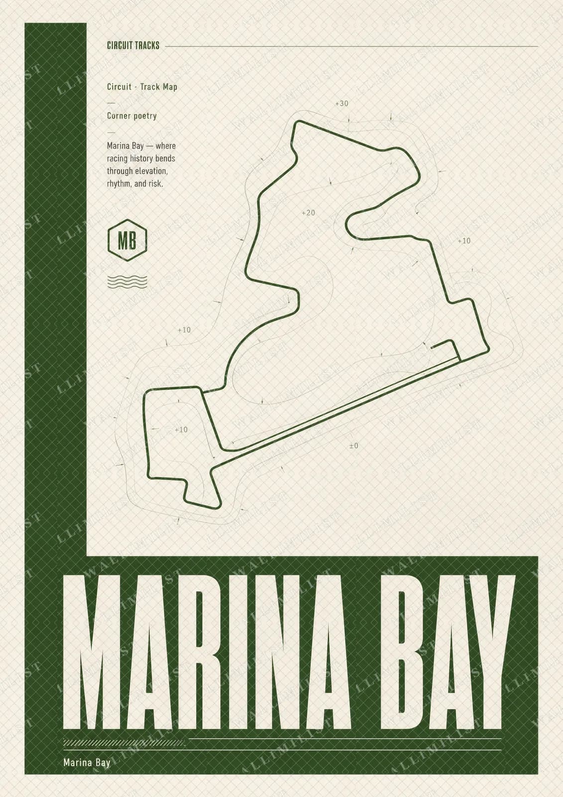 Actual watermarked print of Marina Bay