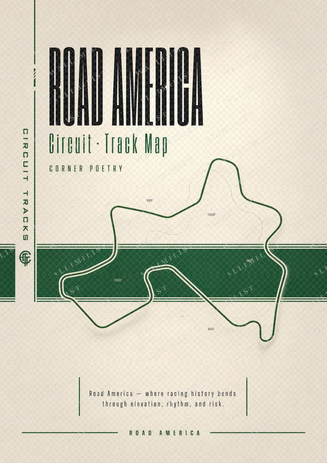 Actual watermarked print of Road America