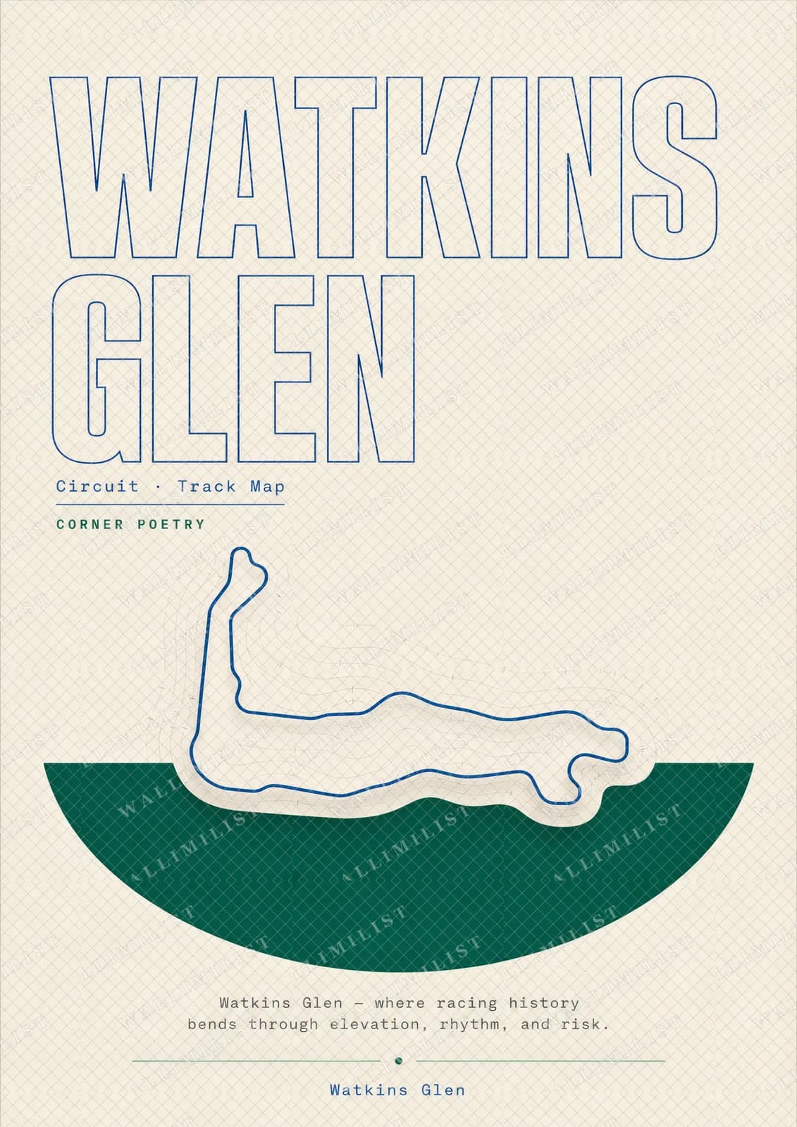 Actual watermarked print of Watkins Glen