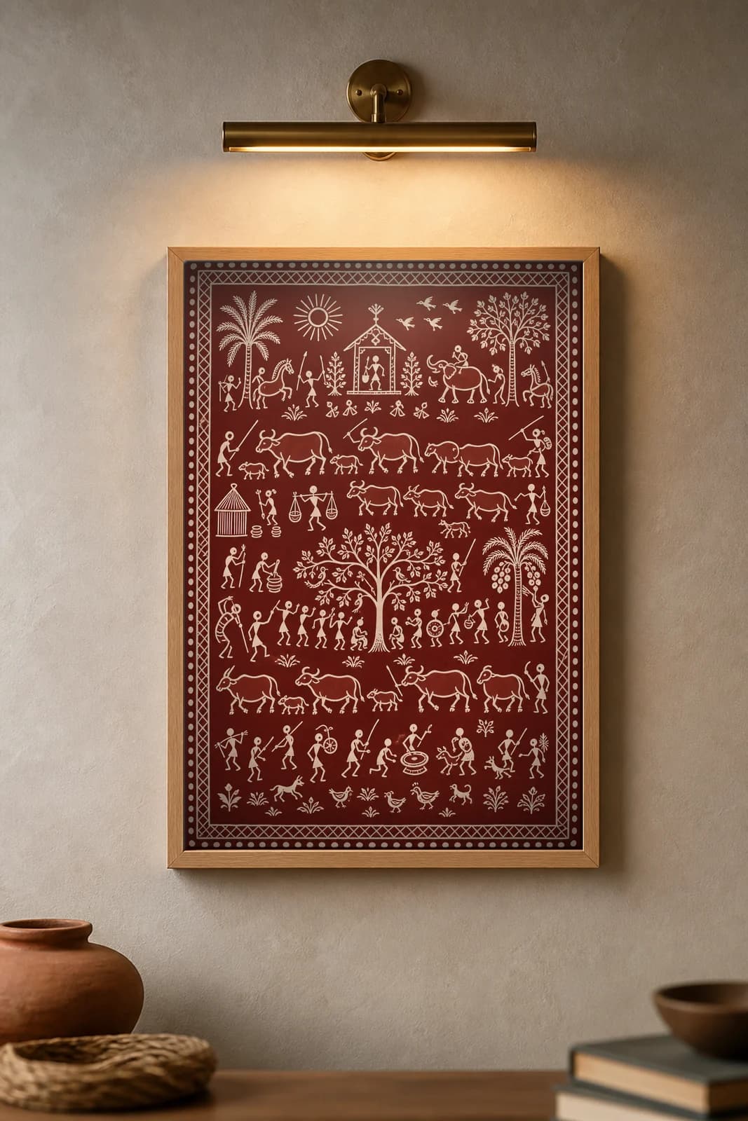 Cattle Herd — framed museum print, Saura
