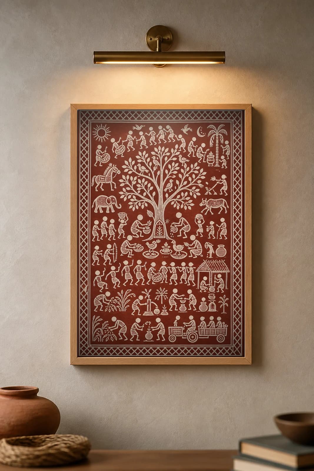 Sal Grove Offering — framed museum print, Saura