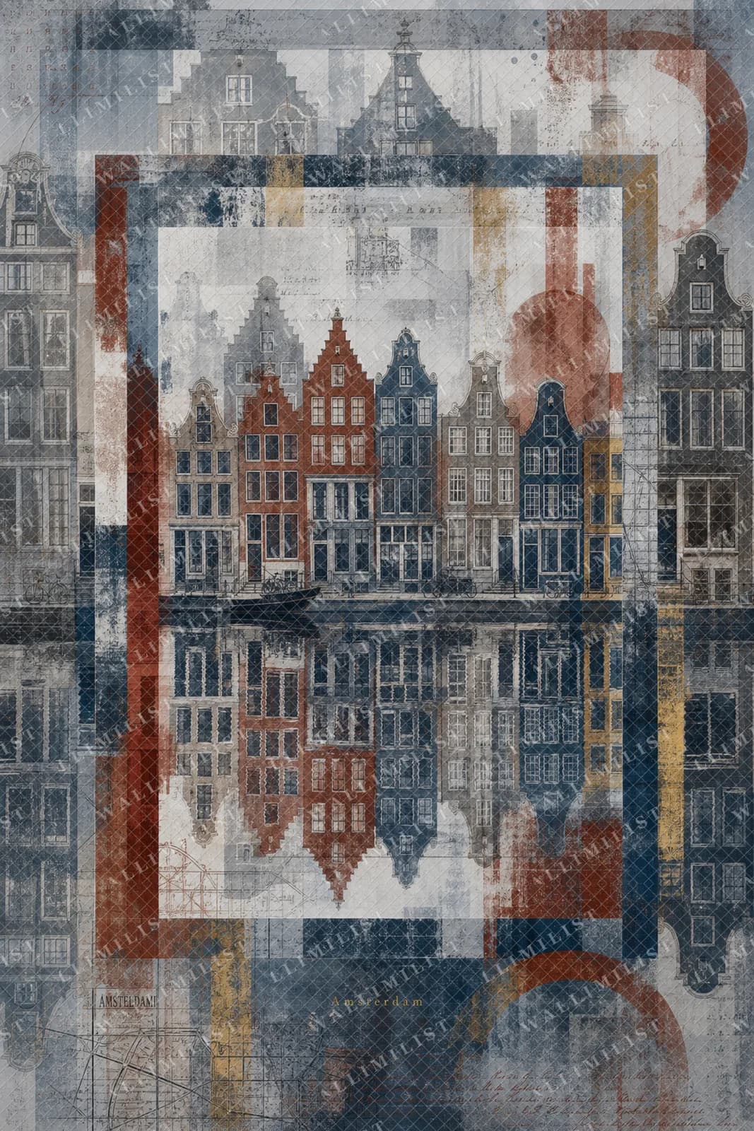 Actual watermarked print of Amsterdam