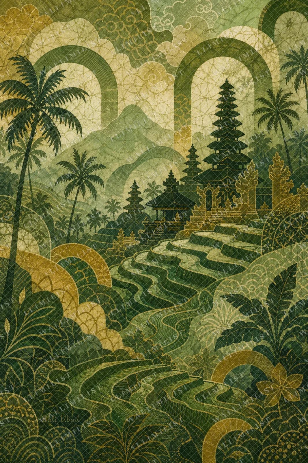 Actual watermarked print of Bali Ubud