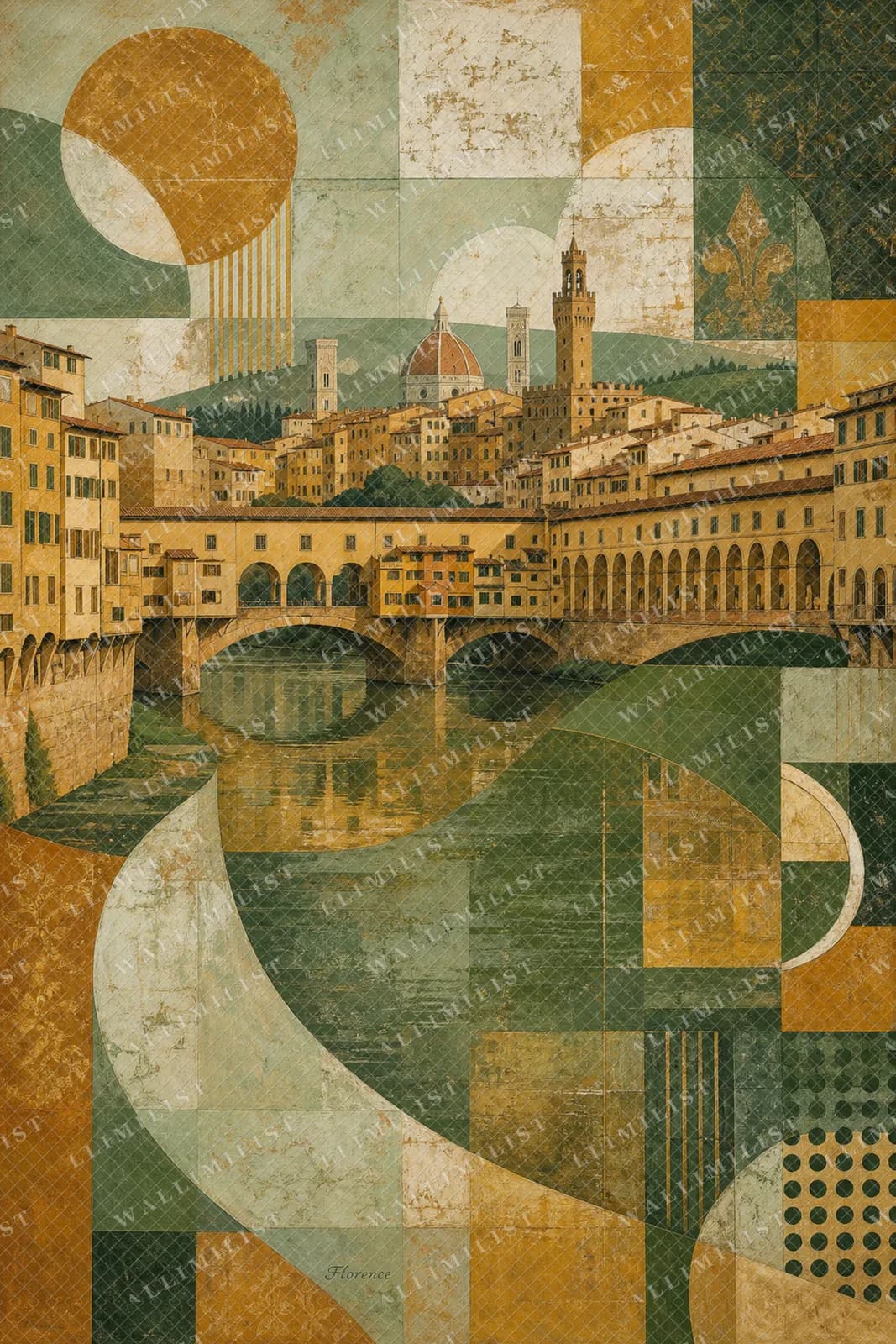 Actual watermarked print of Florence