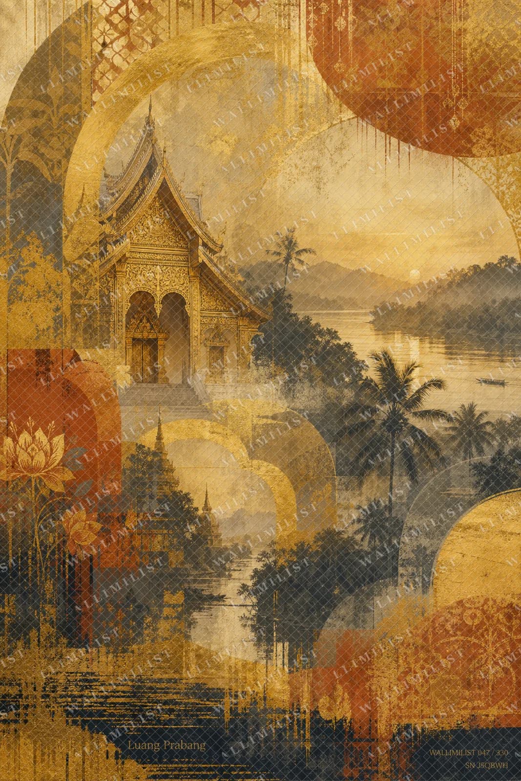 Actual watermarked print of Luang Prabang