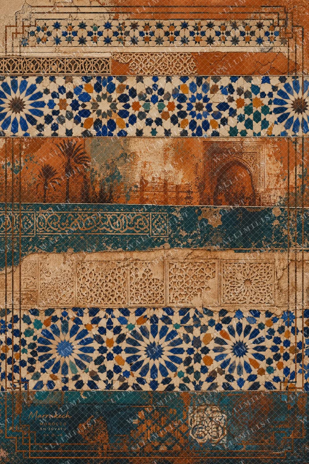 Actual watermarked print of Marrakech