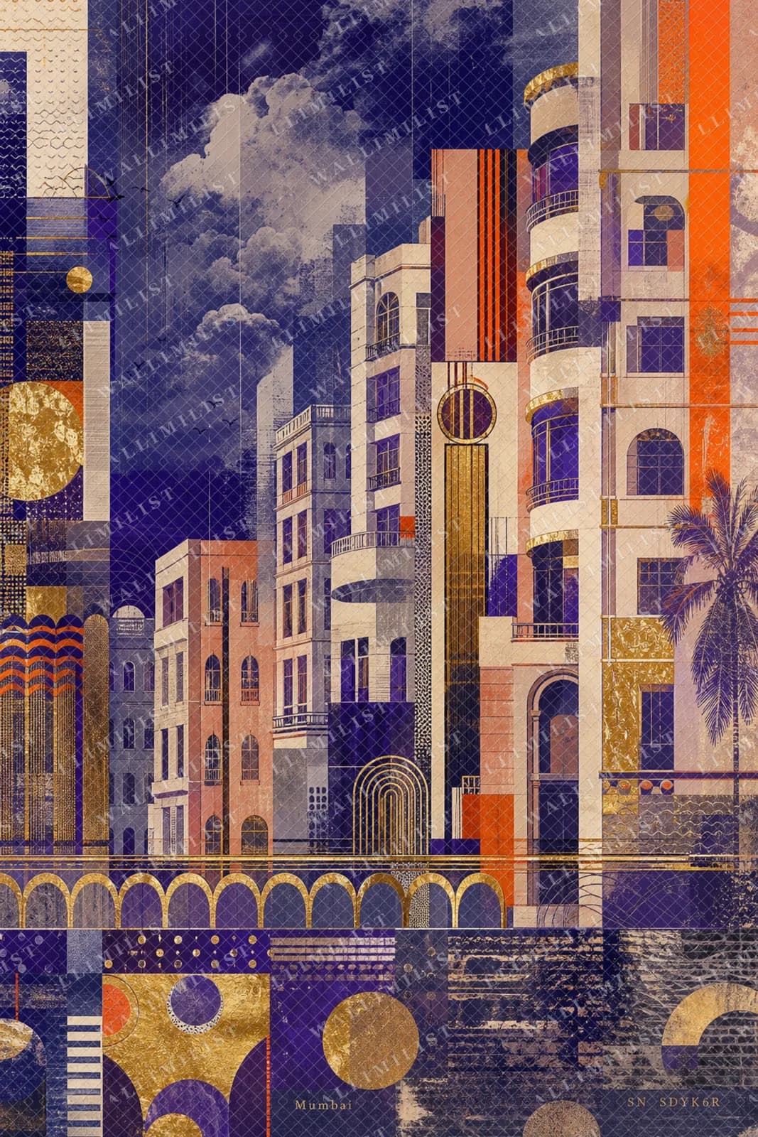 Actual watermarked print of Mumbai