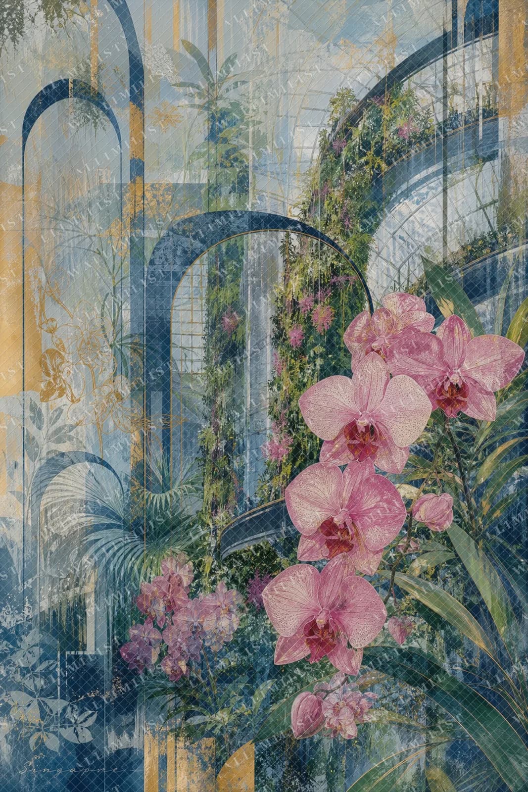 Actual watermarked print of Singapore
