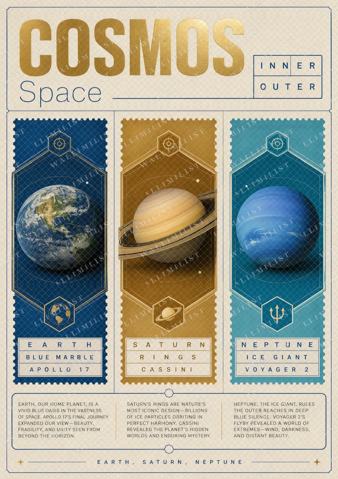 Actual watermarked print of COSMOS