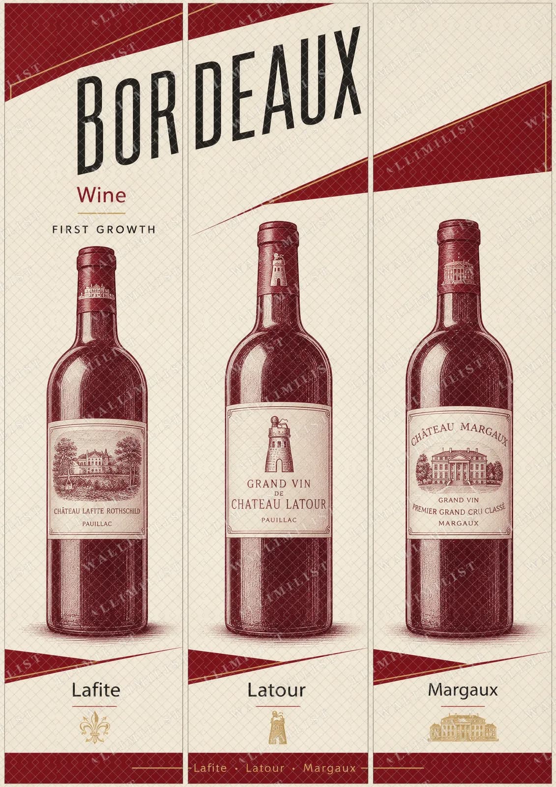 Actual watermarked print of BORDEAUX