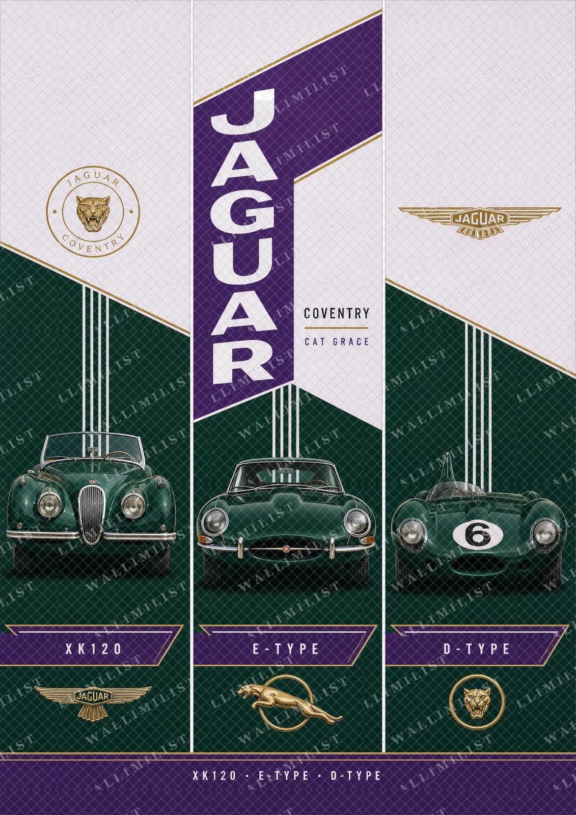 Actual watermarked print of Classic Jaguar