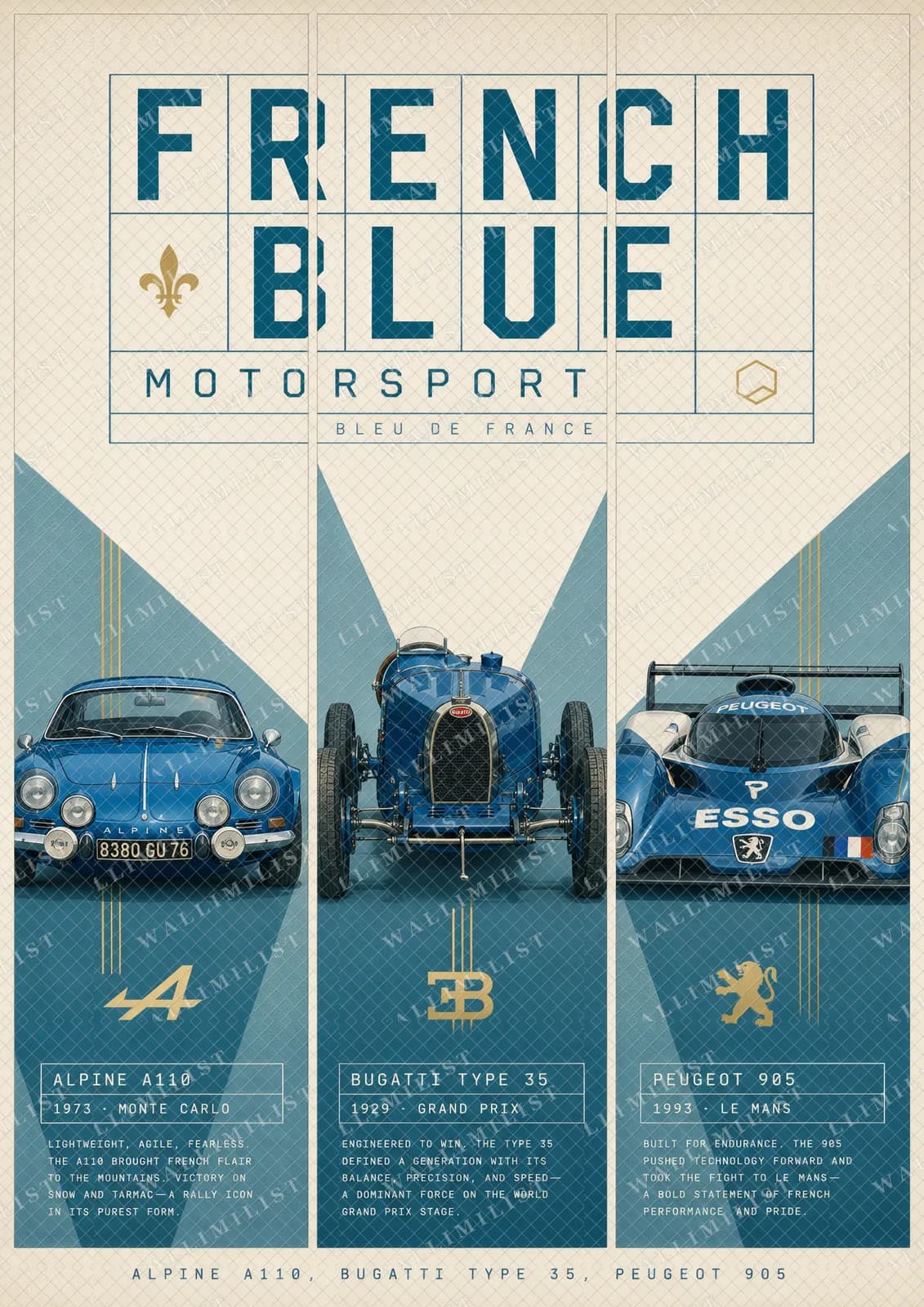 Actual watermarked print of French Blue