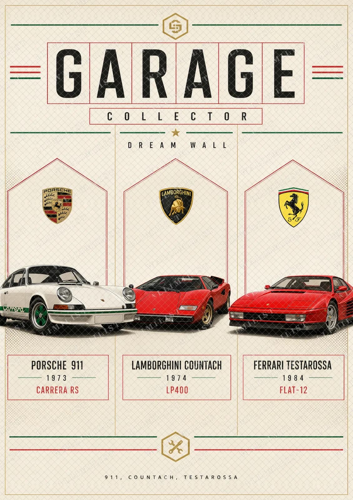 Actual watermarked print of Garage Dreams