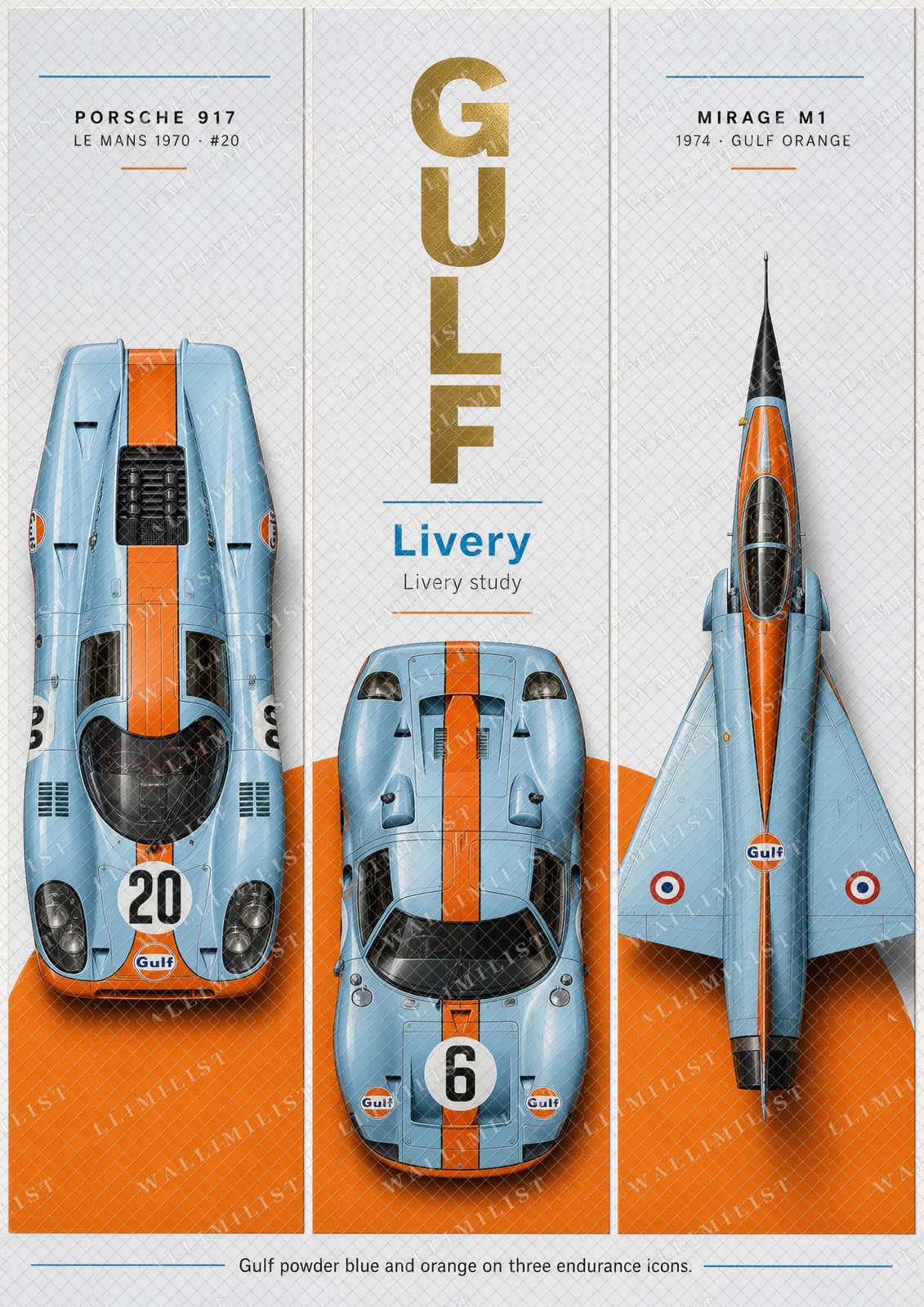 Actual watermarked print of Gulf Livery