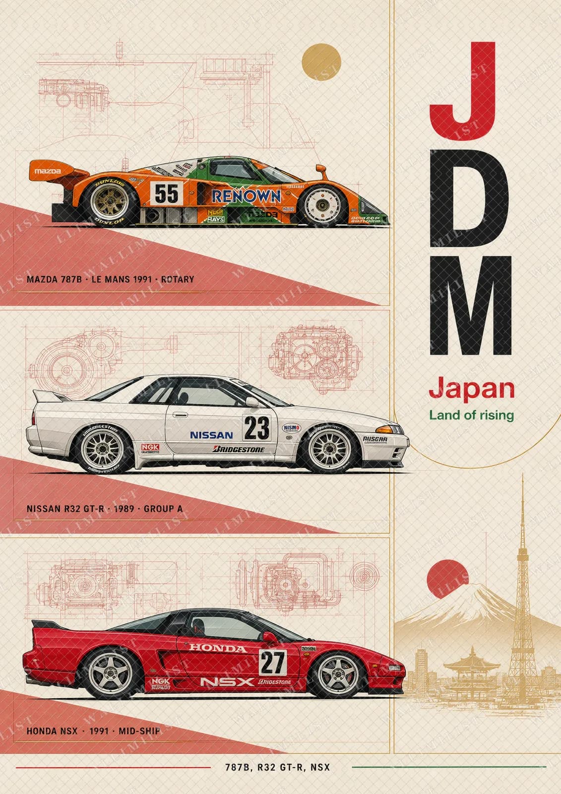 Actual watermarked print of JDM Legends