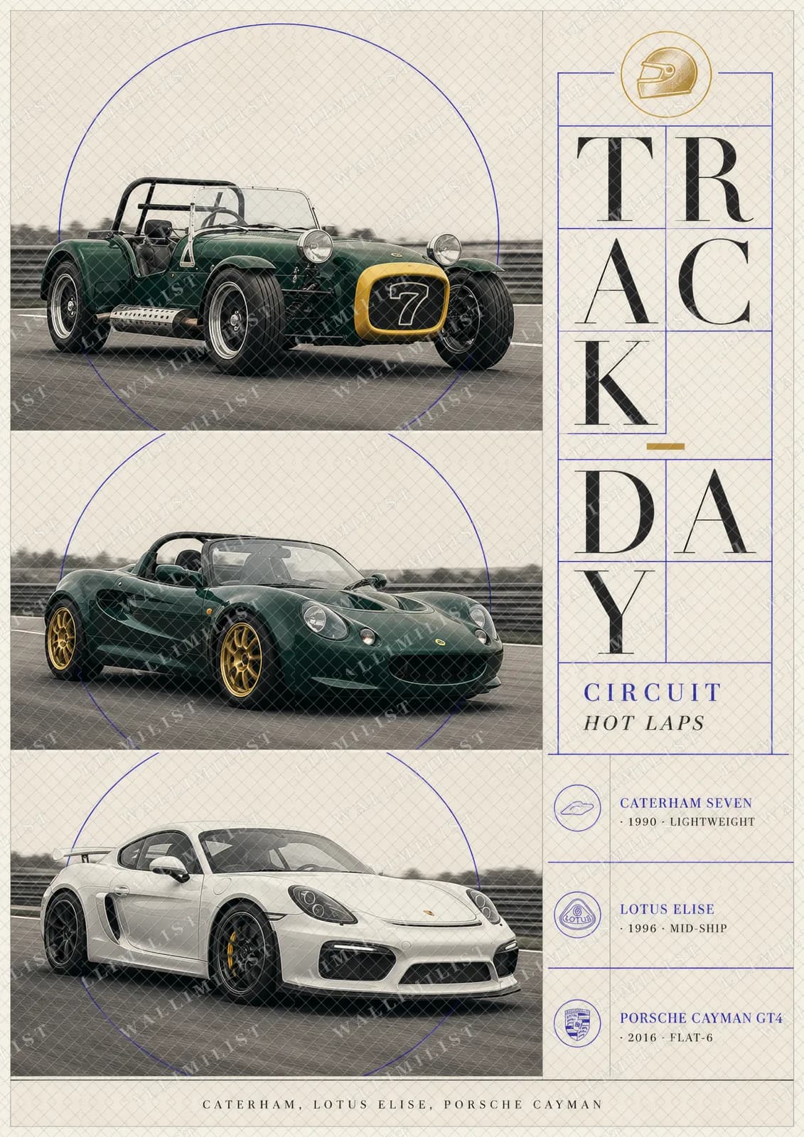 Actual watermarked print of Track Day — Circuit Hot Laps
