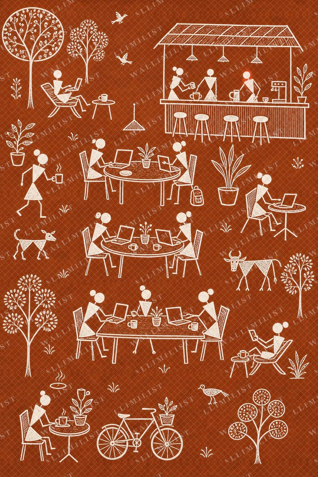 Actual watermarked print of Co-working Cafe