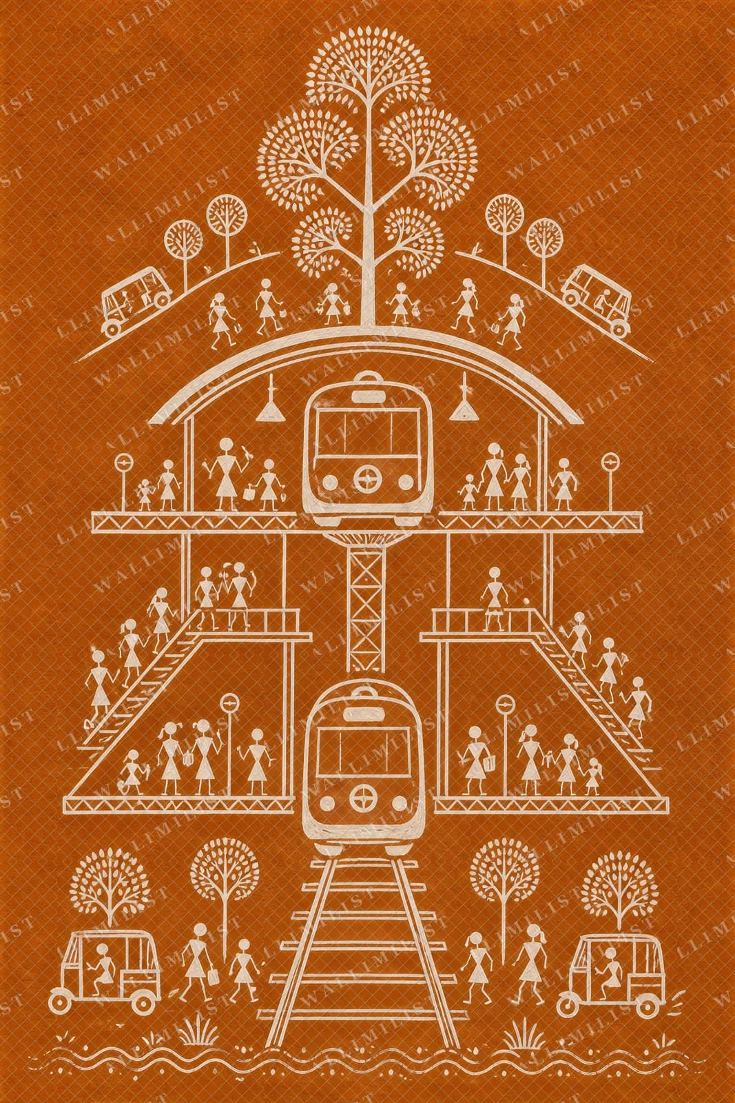 Actual watermarked print of Delhi Metro
