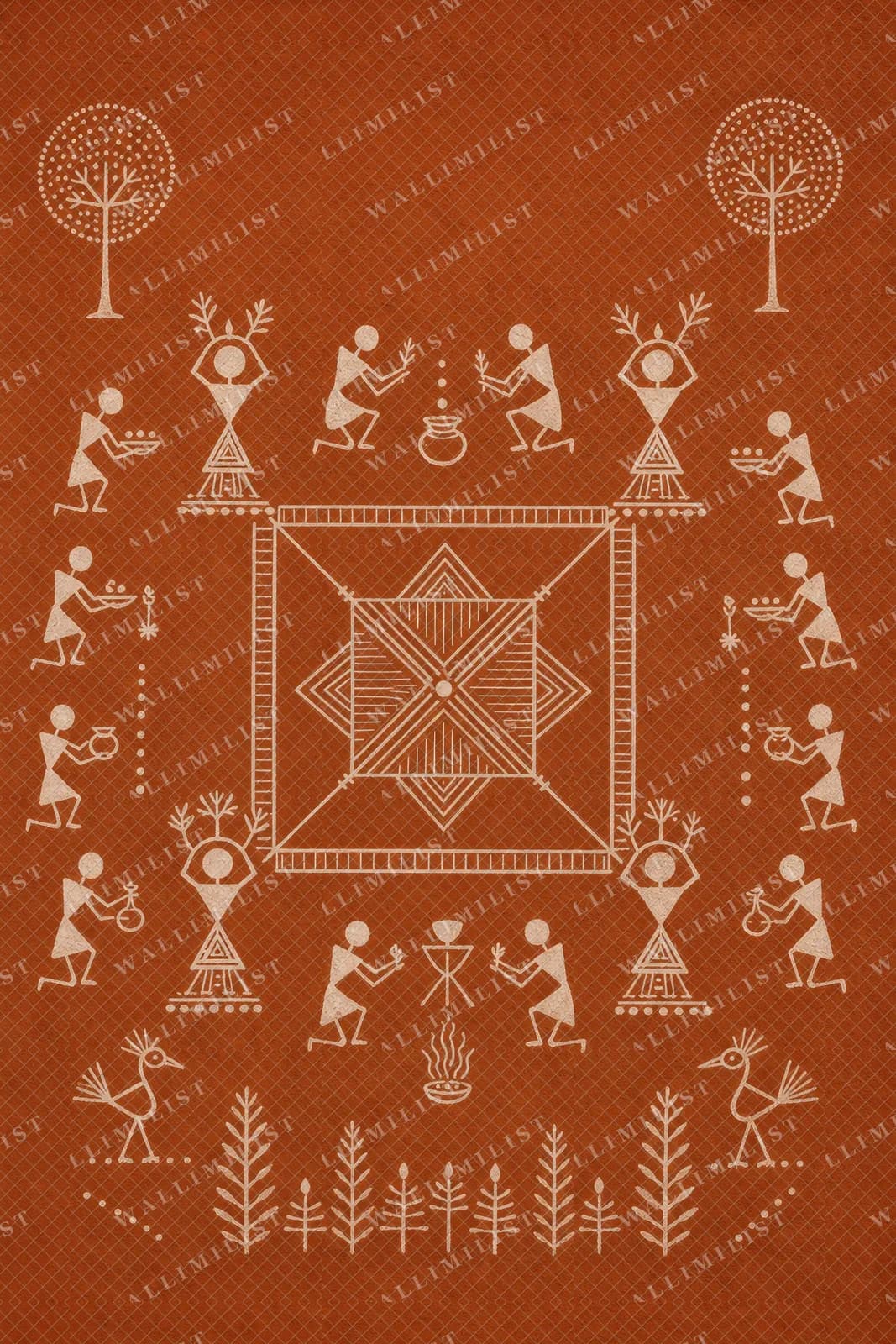 Actual watermarked print of Dev Chauk Ritual