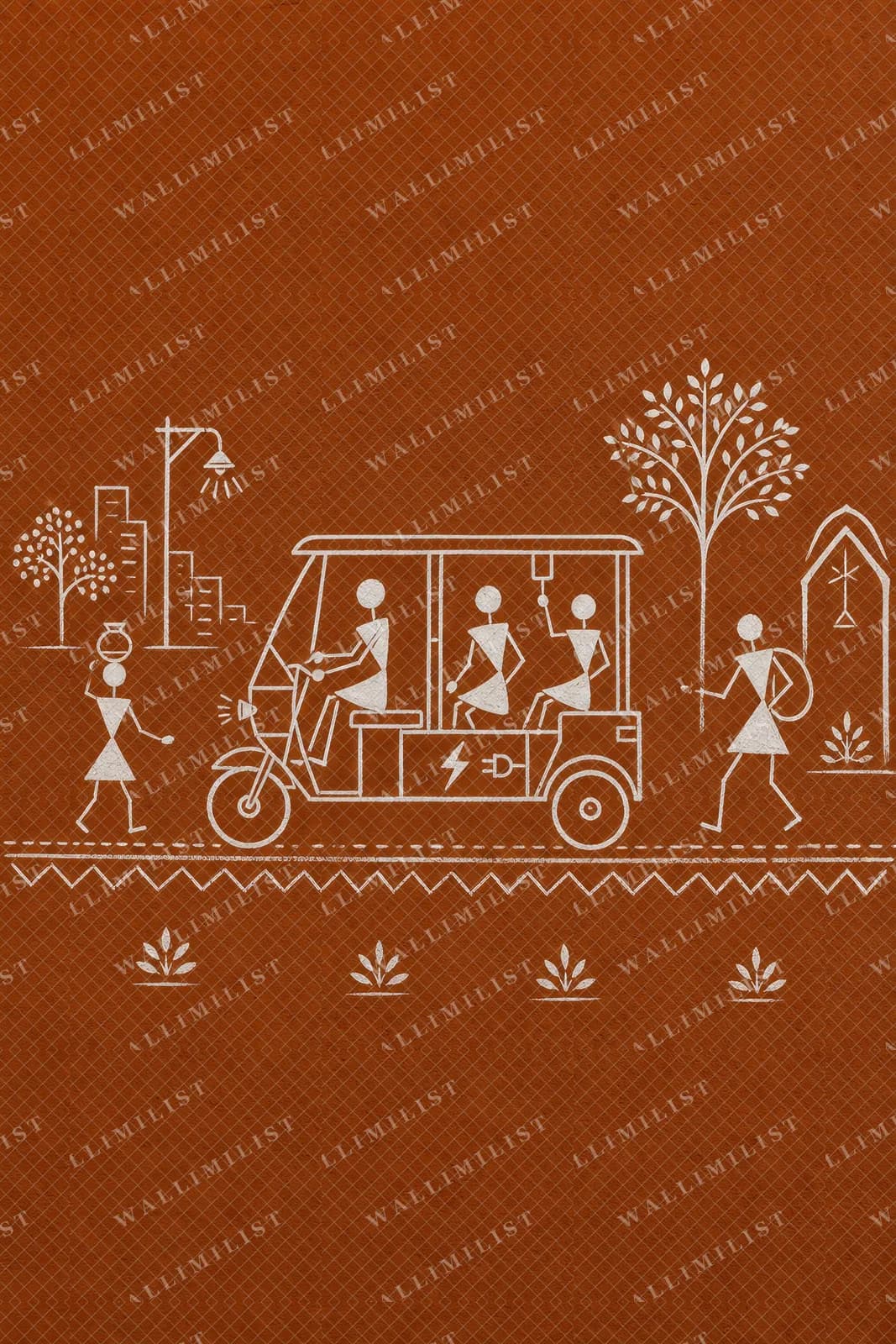 Actual watermarked print of Electric Rickshaw