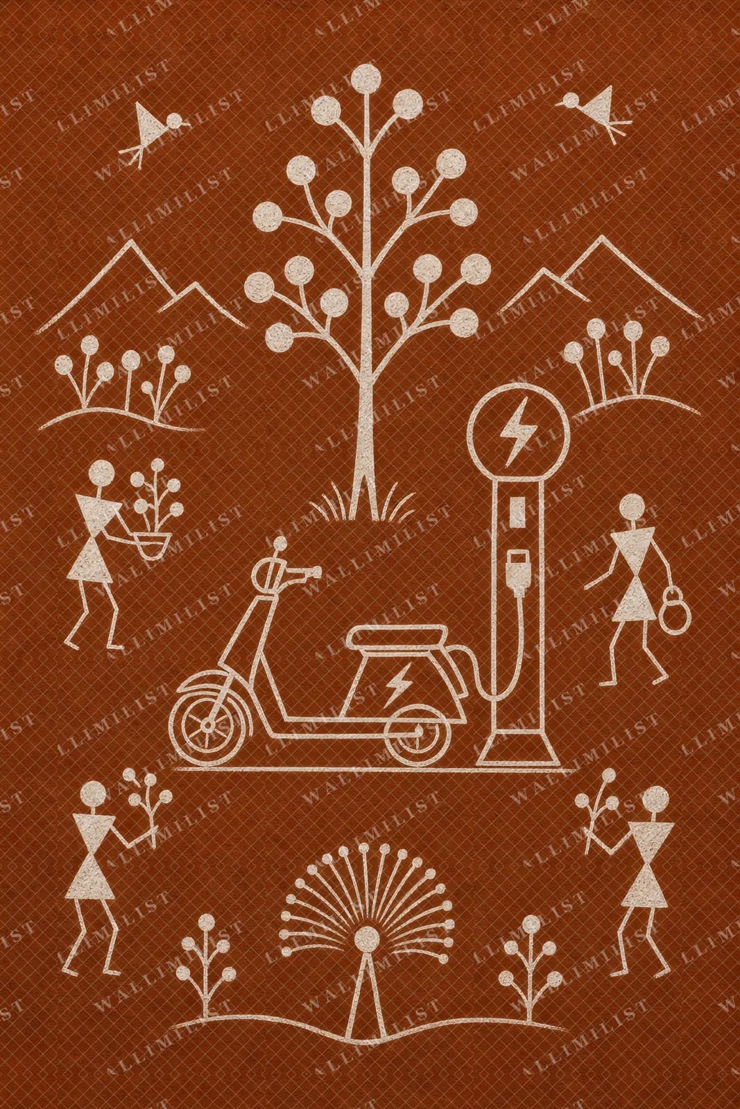 Actual watermarked print of EV Scooter Charge