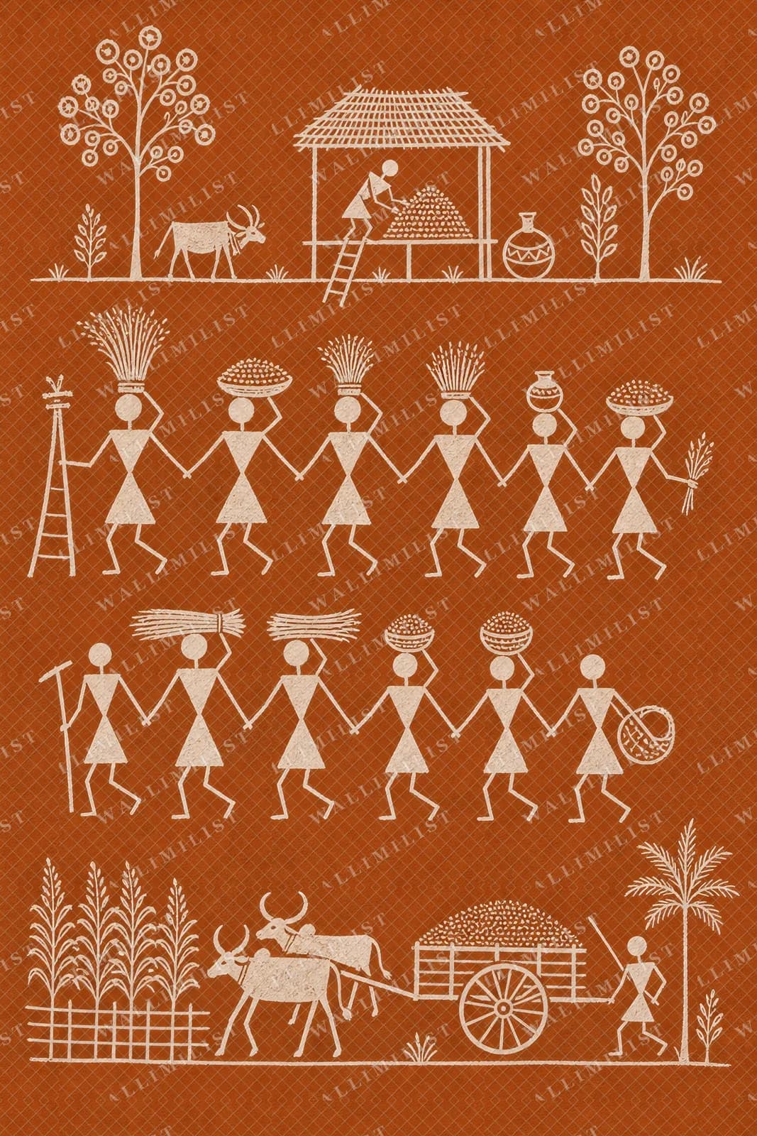 Actual watermarked print of Harvest Gathering