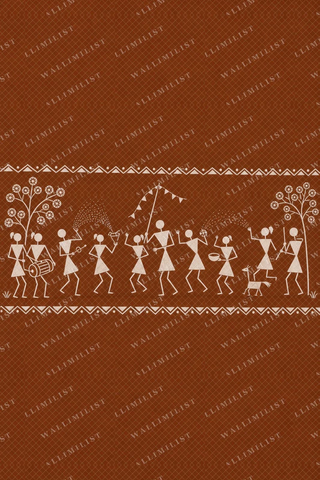 Actual watermarked print of Holi Procession Band