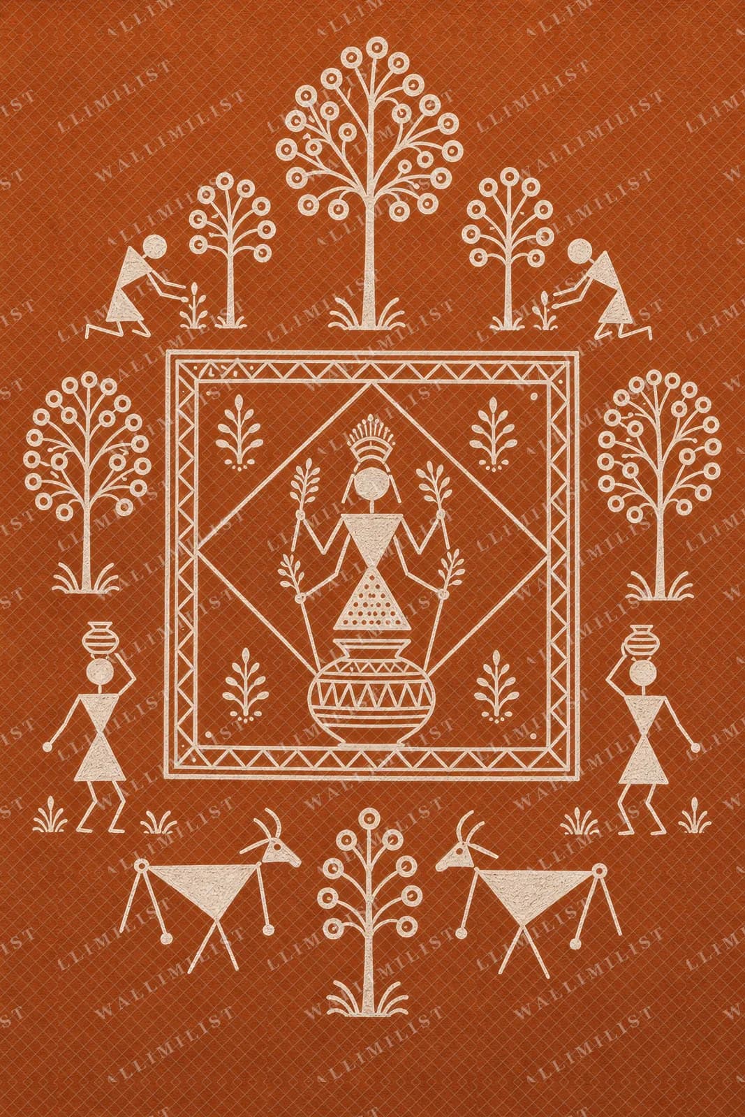 Actual watermarked print of Palghat Goddess Chauk