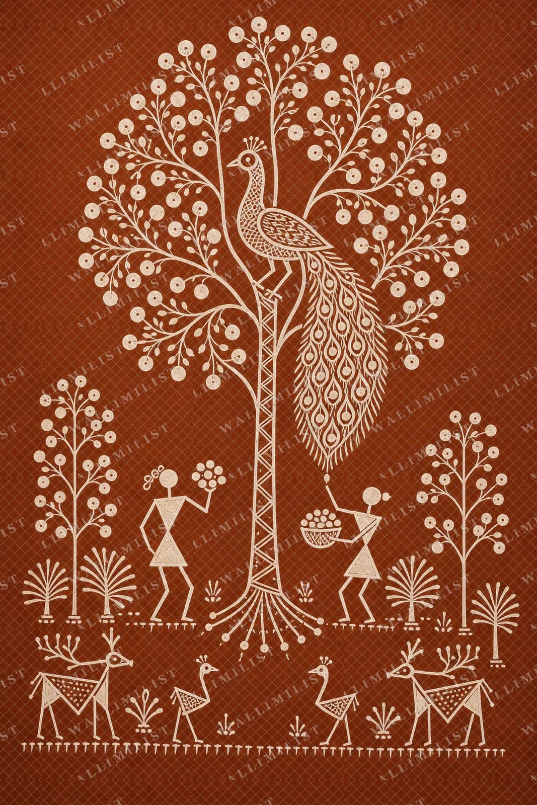 Actual watermarked print of Peacock Tree Perch