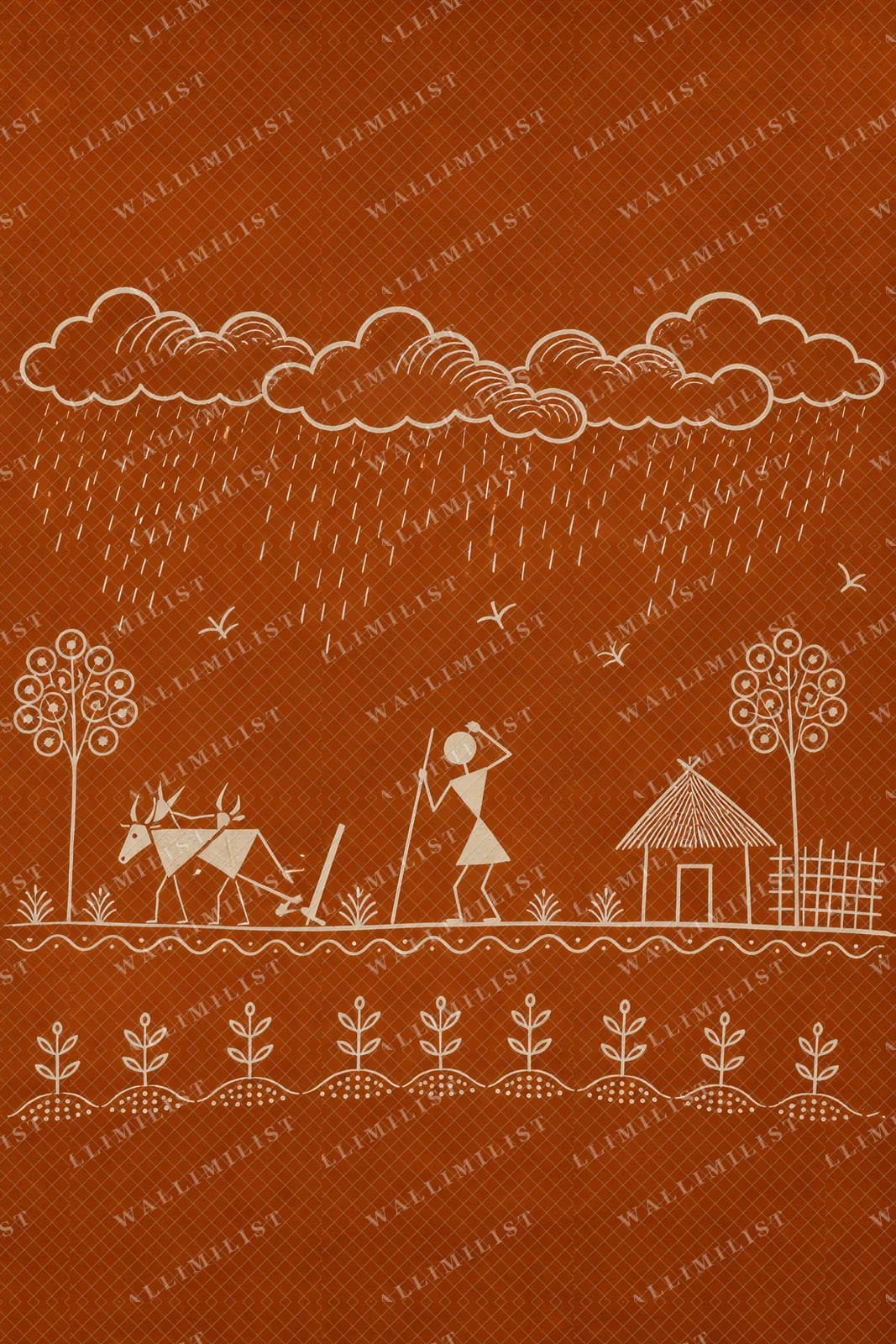 Actual watermarked print of Rain Cloud Harvest