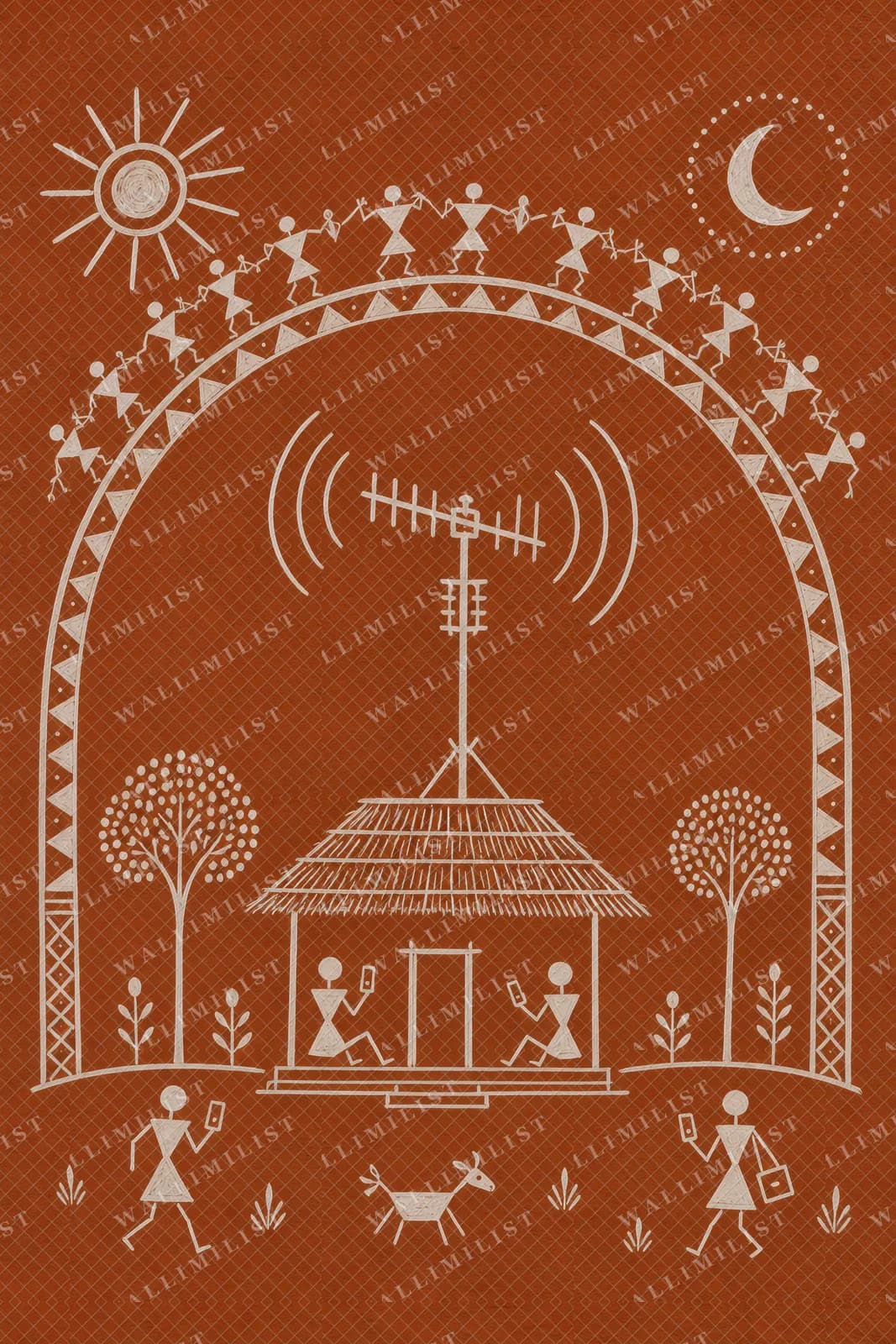 Actual watermarked print of Rooftop Antenna