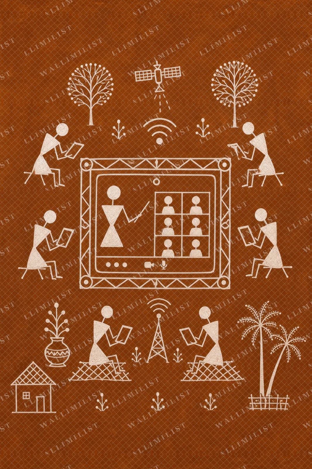 Actual watermarked print of School Online Class