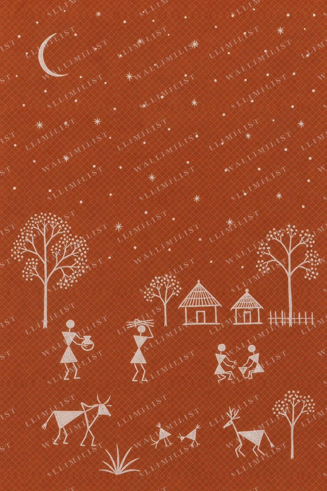 Actual watermarked print of Star Field Night