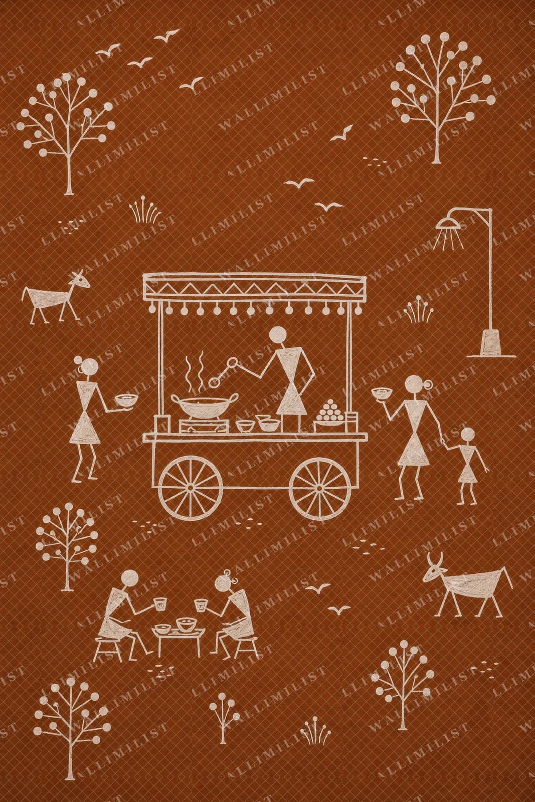 Actual watermarked print of Street Food Cart