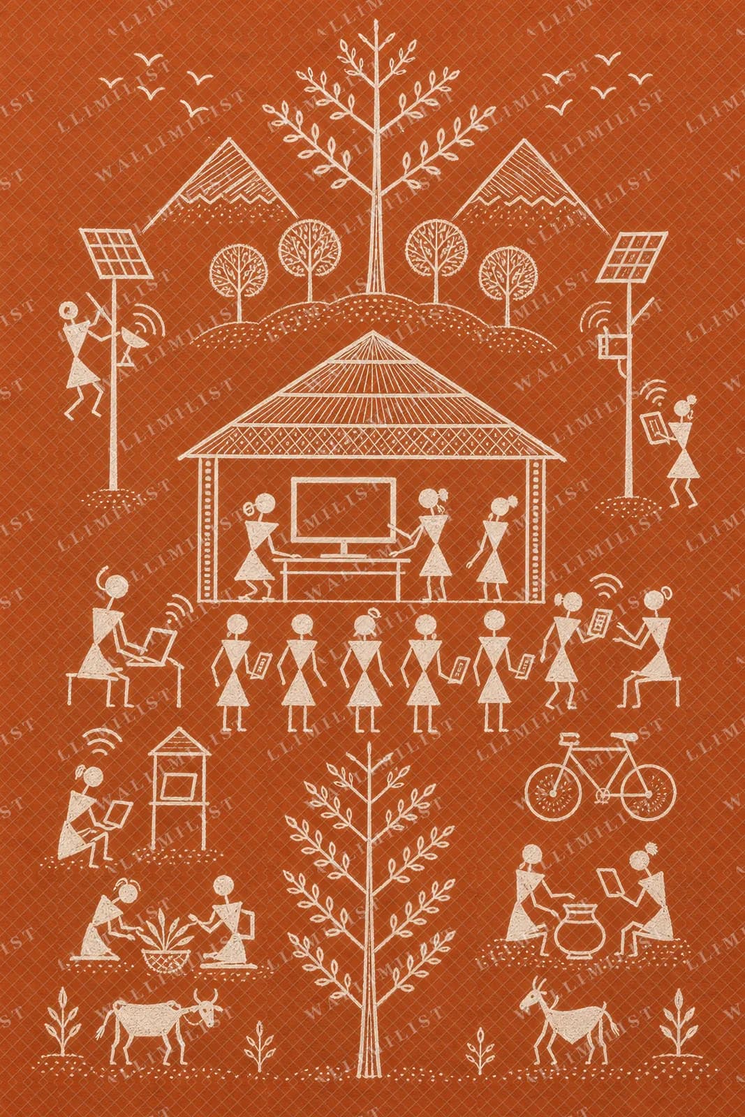 Actual watermarked print of Tech Village Center