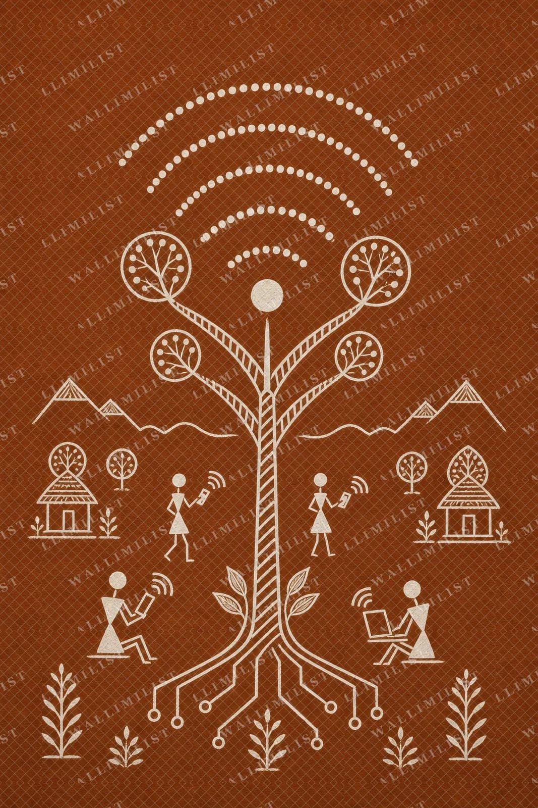 Actual watermarked print of WiFi Signal Tree