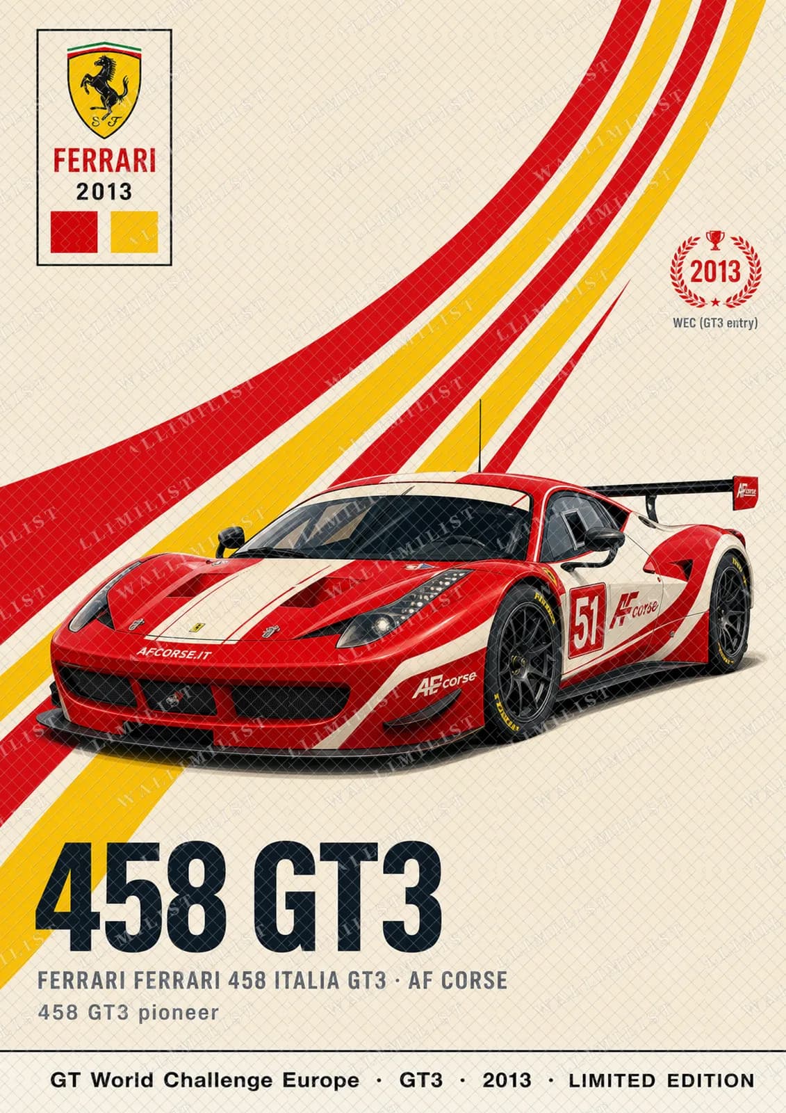 Actual watermarked print of 458 GT3